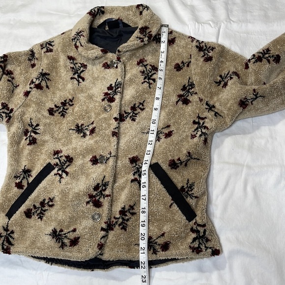 Black Diamond Teddy Bear Collared Jacket Size Small - Picture 7 of 10